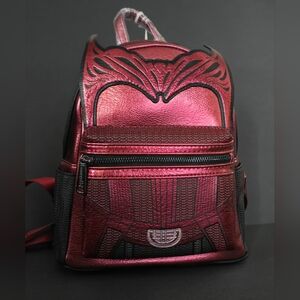 Disney Parks Loungefly Metallic Scarlet Witch Wanda Cosplay Mini Backpack